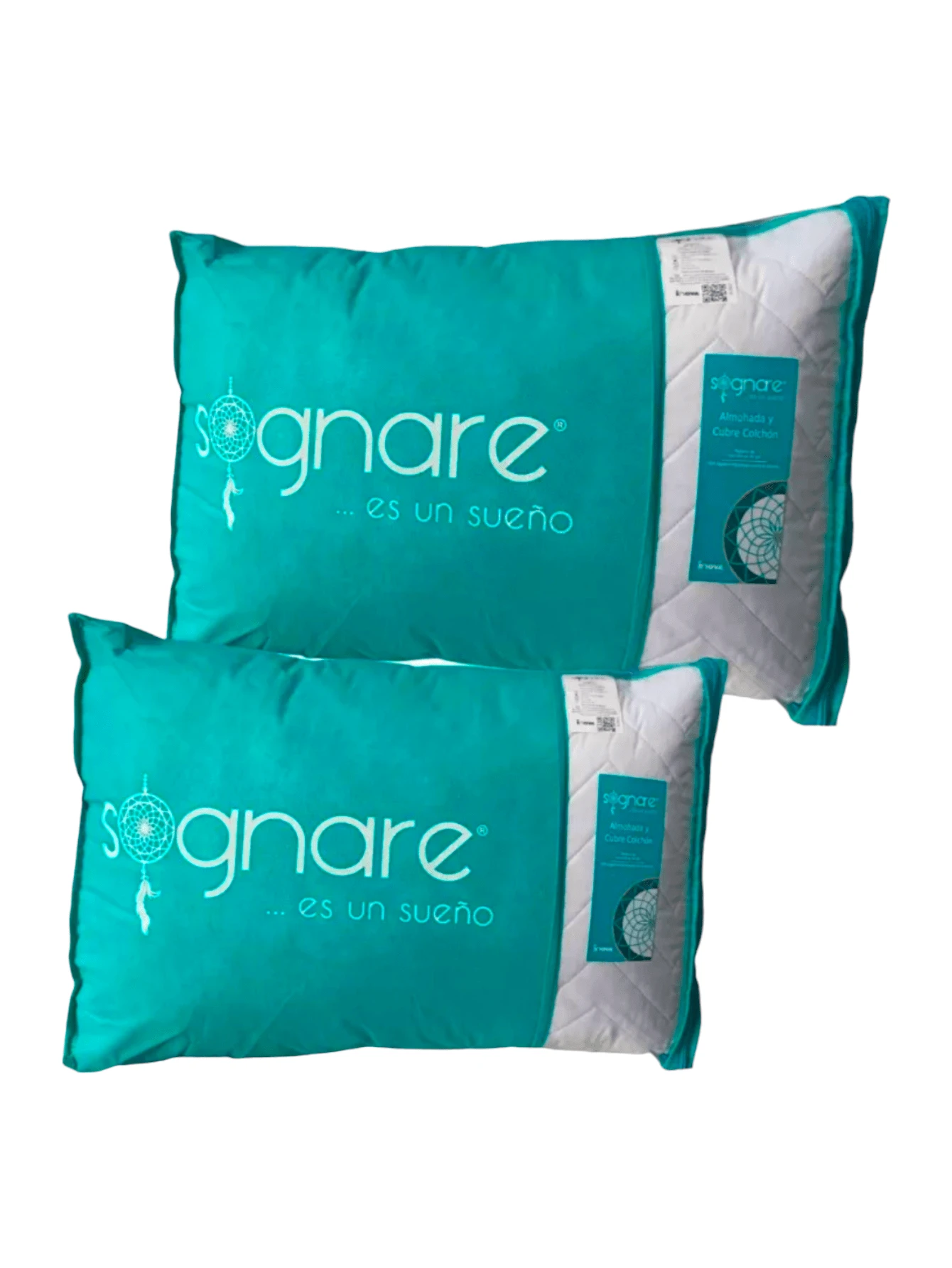 Sognare 2Pack de Almohadas Matrimoniales - Blanco - Ver 1