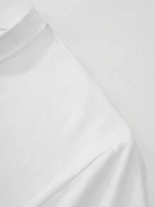 Men's Casual Letter & Star Print Short Sleeve T-Shirt, Summer