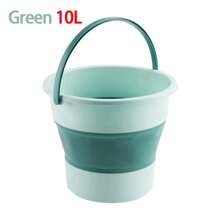5/10L Travel Bucket Car Wash Water Storage Container Bathroom Kitchen Camp Bucket Lightweight  Outdoor Tool - White - View 1