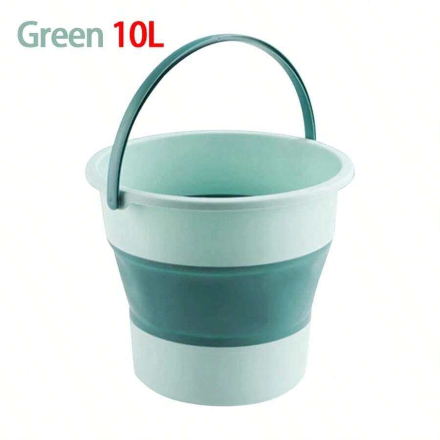5/10L Travel Bucket Car Wash Water Storage Container Bathroom Kitchen Camp Bucket Lightweight  Outdoor Tool - White - View 1