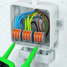 Kit 10 Electrical Connector Splice And Derivation Original 2-Way 3-Way 5-Way And 8-Way - 4mm And 6mm - 8 WAYS 5mm² (250V/32A) - View 4