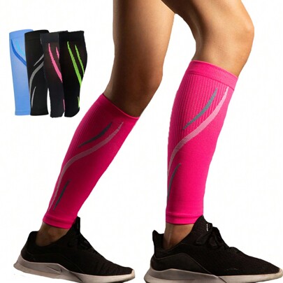 1Pair Compression Calf Sleeves (20-30mmHg) For Men & Women - Perfect Option To Our Compression Socks - For Running, Travel, Nursing, Cycling Gym Accessories Knee Support Sports Knee Pads Gym Knee Pads