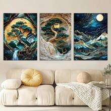 1pc Wall Arts Posters Modern Scenery Canvas Art Is Suitable For Living Rooms, Bedrooms, And Home Offices, Canvas Art, High Quality, Frameless - Multicolor - View 9