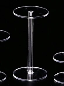 1PC Acrylic Round Display Stand Transparent Action Figure Display Stand Cosmetics Perfume Small Acrylic Display Stand Jewelry Watch Display Stand - Clear - View 14