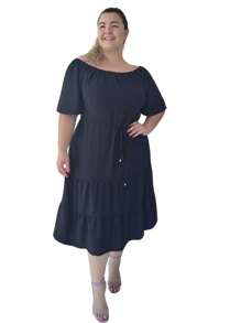 Vestido Plusize Ciganinho Midi  Modinha Verão Moda Evangelica