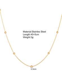 Luxury Double Layer Mini Ball Chain Pendant Necklace For Women, Fashion European And American Style Clavicle Chain