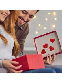 500pcs/Roll Red Heart Shaped Label Stickers,Valentine's Day Stickers Seal Labels For Gift Packing Decorating,Gift Box Decoration Stickers, Invitation Stickers, Envelope Round Mark Sealing Stickers, Dessert Packaging Sealing Stickers - Red - View 3