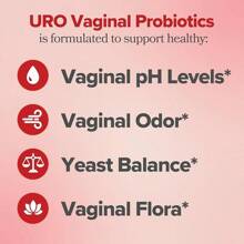 URO O Positiv  Vaginal Probiotics For Women PH Balance With Prebiotics & Lactobacillus Probiotic Blend - Vaginal Health Supplement - Promote Healthy Vaginal Odor & Vaginal Flora, 60 Count (Pack Of 1) - 60 Count (Pack of 1) - 查看 2