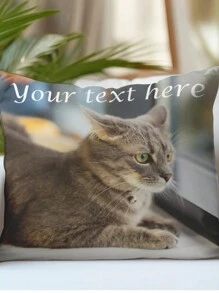 Custom Two Photos Pillow | Personalized Double Sided Photo Pillow Cushion Cover | Decorative Throw Pillows | Photo Gift| - Multicolor - View 14