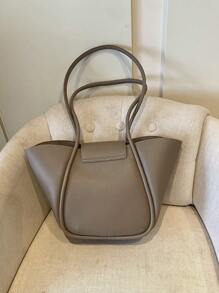 1 件 2025 时尚大容量托特包，休闲简约单肩包，适合户外