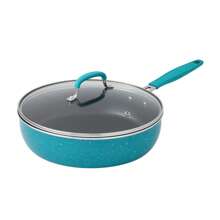 Frontier Speckle 12-Piece Aluminum Cookware Set, Denim Blue