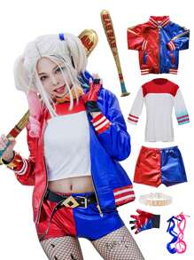 Women's Cosplay Costumes, Fancy Dress Jumpsuits, Deluxe Edition Joker Suit, Halloween Villain Costumes, Stage Performance Suits, World Book Day Girls Women's Costumes , Halloween Christmas Mardi Gras Party Costumes