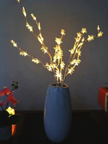 1 Star Ring Moon Branch Light With 20 Battery-Powered LED Lights. These Glowing Willow Branches Are Perfect For Home Decor, Holiday And Wedding Party Decorations (Batteries Not Included)