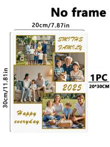 1pc Framed Customizable Family Photo Canvas, Personalized Family Canvas, Custom Canvas Pictures By Printed Marketplace Multi-Functional, Reusable,Ornamental Exquisite,Stylish,Fashionable,Adorable,Modern,Colorful Custom,Personalized Gifts Birthday Graduation