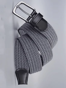 1 休闲弹力编织不锈钢扣带，适用于女士裙子和裤子，时尚多功能弹力装饰带，波西米亚风格腰带夏季、学校秋季、秋季、万圣节 - 彩色 - 查看 7