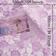 Lace Fabric In Multiple Sizes & Colors: 59inch*39.37inch /150cm*100cm /150cm*200cm /150cm*300cm /150cm*500cm Floral Rose Knitted Lace Fabric, Non-Stretch, Black, White, Beige, Sky Blue, Burgundy, Pink, Purple, For DIY Clothing, Wedding Dress, Sewing, Home Curtain, Door Curtain, Wedding Decor, Party Decor, Sports Festival Headpiece, Ribbon Decorations