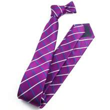 ZONFAZ 男士经典条纹格纹领带一条，时尚波点领带，舒适亲肤，适合婚礼、工作、派对等场合，是送给男友/丈夫的最佳礼物 - 彩色 - 查看 5