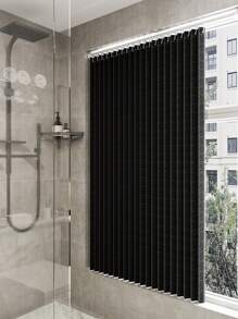 Tende corte, tende di piccole dimensioni, tende piccole per finestre di cucina, seminterrato e bagno, tessuto spesso che può bloccare vento, calore e luce - nero - Visualizzare 6