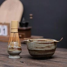 Authentic Japanese Matcha Bowl Set, Including Matcha Whisk And Brush, Bamboo Matcha Scoop, Suitable For Traditional Tea Ceremony, Zen Lifestyle - Pointed Matcha Bowl Set - View 20
