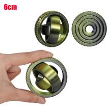 1 件 3.5-6 厘米全新 3D 打印旋转球玩具 O 形陀螺仪重力旋转缓解焦虑减压酷玩具树脂材料