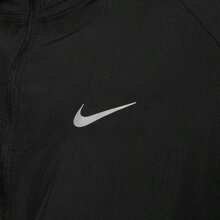 Nike Chaqueta para hombres de uso casual, conjunto deportivo con capucha tejida, abrigo exterior cómodo y transpirable - Negro/(plata reflectante) - Ver 3