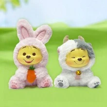 Miniso 1个迪士尼小熊维尼时尚趣味派对系列乙烯基人偶，带钥匙扣 - 可爱收藏品（1个，随机发货） - 彩色 - 查看 7