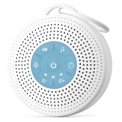 JUSLACO White Noise Machine, Portable Sound Machine, Equipped With A 2000mAh Battery, Rain Sound Machine, Built-In 21 Soothing Sounds, Sound Therapy, With Timer And Volume Control Functions, Suitable For Sleep, Childcare, Travel, A Gift Suitable For Both Men And Women, Valentine's Day Gift.