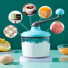 New Semi-Automatic Egg Beater, Manual Cream Beater, Egg Mixer, Hand Cranked Egg White Baking Tool