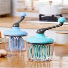 New Semi-Automatic Egg Beater, Manual Cream Beater, Egg Mixer, Hand Cranked Egg White Baking Tool
