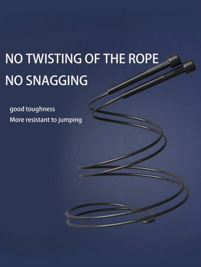 1pc 110-Inch Adjustable PVC Rope 5-Inch Multifunctional Sturdy Plastic Pen Handle Skipping Rope, Suitable For Men And Women Fitness, Endurance Training, Aerobic Exercise Gym Accessories, Sport, Gym, Home Exercise, Skipping Rope, Jump Rope, Skipping Rope, Jump Rope