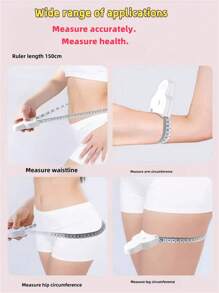 Portable Measurement Soft Ruler Household Cutting Office Tools Process Measurement Ruler Automatic Shrinkage Measurement Tape Ruler PVC Double-Sided Scale Measurement Ruler - Measurements - View 3