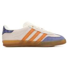 Adidas Originals 阿迪达斯 Gazelle 室内男女款运动鞋，复古运动鞋，适合健身、训练和休闲穿着，款式 JQ0956 - 乳白色/深靛藍/紫羅蘭 - 查看 2