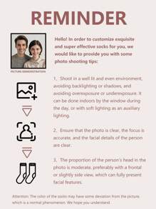 1 Pair Custom Face Socks, Custom Photo Sock, Custom Printed Socks, Personalized Funny Face Socks, Custom Picture Socks, Put Any Face On The Socks, Anniversary Gift, Valentine Gift, Birthday Gift, Wedding Gift, Mother's Day Gift, Father's Day Gift, Best Friend Gift - Multicolor - View 5