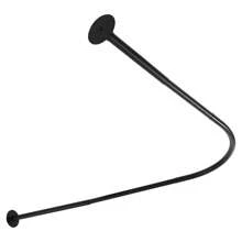 Eatssode Barra de cortina de ducha, ajustable de 72-95 x 90-130 cm, barra de cortina de ducha angular, barra de ducha para decoración de baño, accesorios de baño, decoración de regreso a clases, decoración de otoño