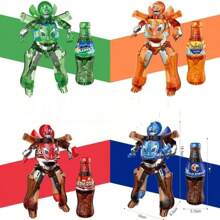 Soda Can Transform Robot Drink DIY Transform Doll Action Figure Decompression Doll - Multicolor - View 3