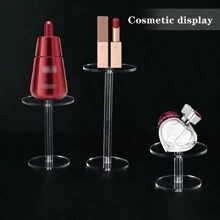 1PC Acrylic Round Display Stand Transparent Action Figure Display Stand Cosmetics Perfume Small Acrylic Display Stand Jewelry Watch Display Stand - Clear - View 1