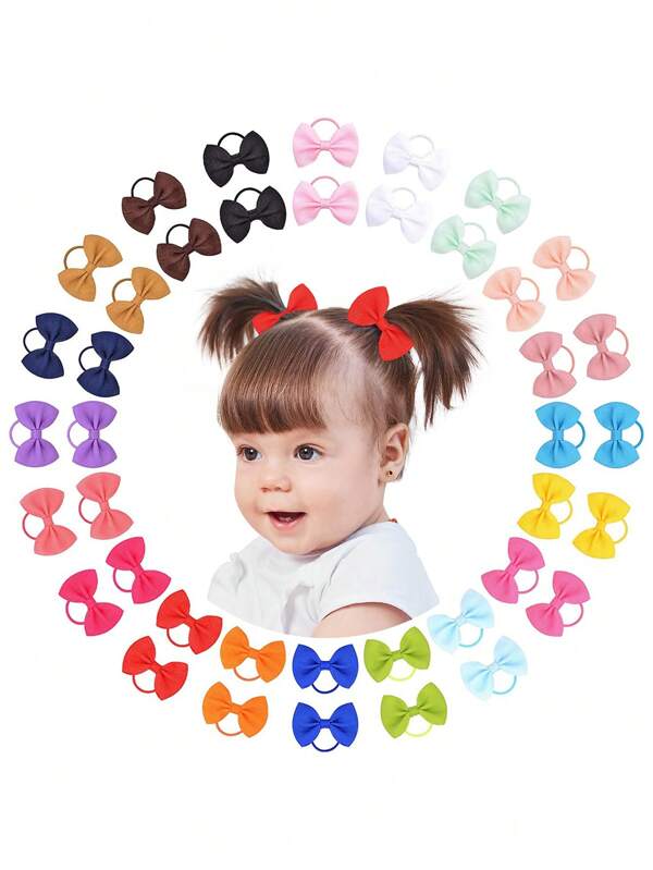 10/20/40/80 sztuk Różne Morandi Gumki do Włosów, Proste Elastyczne Gumki Do Włosów Dla Dziewczynek, Uchwyt Do Kucyka Akcesoria Do Włosów Na Urodziny, Wakacje, Cukierkowe Kolory Dla Dzieci