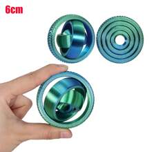 1 件 3.5-6 厘米全新 3D 打印旋转球玩具 O 形陀螺仪重力旋转缓解焦虑减压酷玩具树脂材料