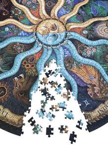 1000pcs Space Traveler & Zodiac Theme Jigsaw Puzzles - Multicolor - View 11