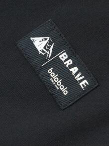 Balabala Boys' Cargo Trousers, Relaxed Fit Spring Pants - Black - View 4