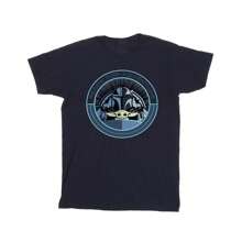 Disney Mens The Mandalorian Grogu Ready For Adventure TShirt (Navy Blue) - 153gsm 100% Cotton