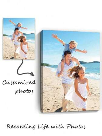 1 Stück personalisiertes Foto-Leinwandbild, Collage Leinwandkunst, personalisierter Leinwanddruck, individuelle Bilddrucke, Leinwandkunstdruck, Muttertag, Vatertag, Geburtstag Geschenk, Familiengeschenk, Geschenk für Freunde/Mutter/Vater/Kinder/Freundin/Freund, Valentinstag, Weihnachten, Hochzeit