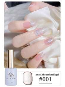 MIANEL 12ML 2026新款日式冬季美甲珍珠贝壳线胶指甲油，珍珠贝壳质地，带有细闪和珠光效果，白色指甲光疗指甲油凝胶，秋季美甲冬季美甲新年美甲可卸LED UV美甲设计，适用于美甲沙龙和DIY使用 - 彩色 - 查看 22