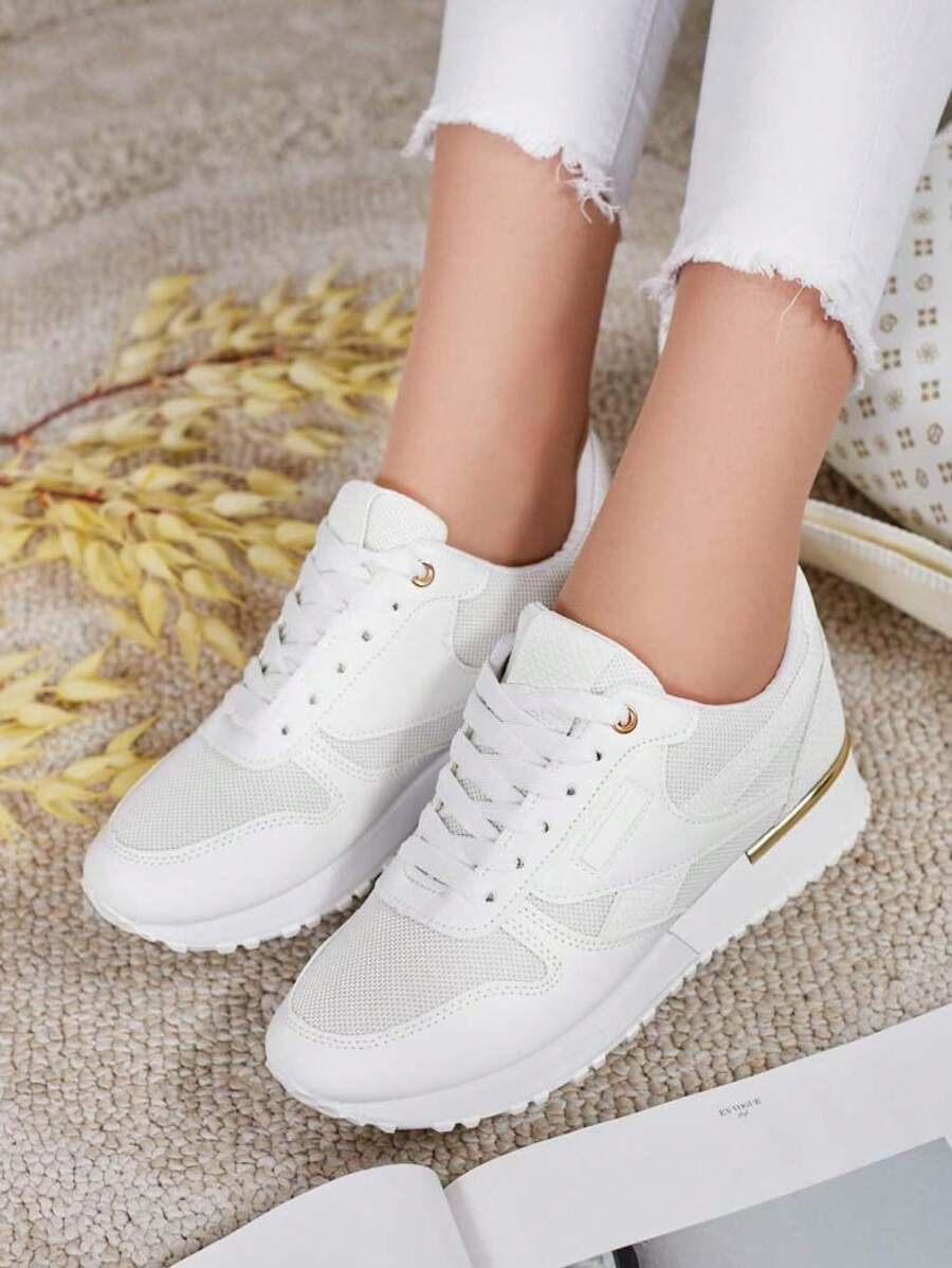 Royalfashion Women's Lace-Up Sports Shoes Emetad