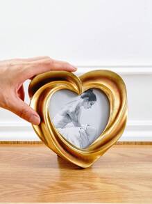 1 szt. Vintage złota ramka na zdjęcia, żywiczna retro europejska klasyczna kwiatowa dekoracja ramki na zdjęcia, przytulna dekoracja wnętrz, odpowiednia na wystawę zdjęć i rekwizyty fotograficzne