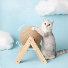 Cat Scratching Ball Toy Kitten Sisal Rope Ball Board Grinding Paws Toy Cat Scratcher Wear-Resistant Pet Furniture Supplies