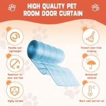Transparent PVC Pet Door Curtain, Easy To Cut And Install, Windproof, Warm, Dust-Proof, Easy To Clean, Replacement For Dog House/Cat Bed