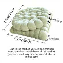 1件饼干形冥想垫，圆形/方形饼干形椅垫和方形椅枕，适用于客厅、阳台、办公室、沙发和瑜伽练习（单件商品，非套装）