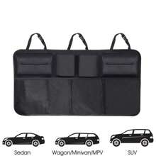 1 pièce Organiseur de coffre de voiture, organiseur de siège arrière de voiture, sac de rangement de siège arrière réglable, organisateur de siège arrière en Oxford à usage multiple, accessoires de voiture, indispensables pour les vacances d'été