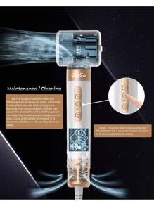 UKLISS Air Style 7-In-1 Upgraded Version 110,000 RPM Hair Dryer Brush Styling Brush (Quick Dry For Wet Hair), Round Brush, Straightening Brush, Curling Brush, Automatic Hair Curling Iron, Hair Dryer Diffuser, Multifunctional Family All-In-One Christmas Gift - 查看 7